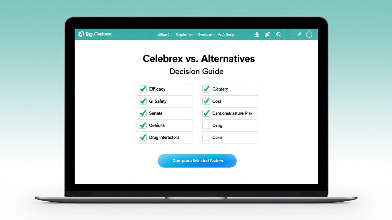 Celebrex (Celecoxib) vs. Common Alternatives: Pros, Cons, and How to Choose