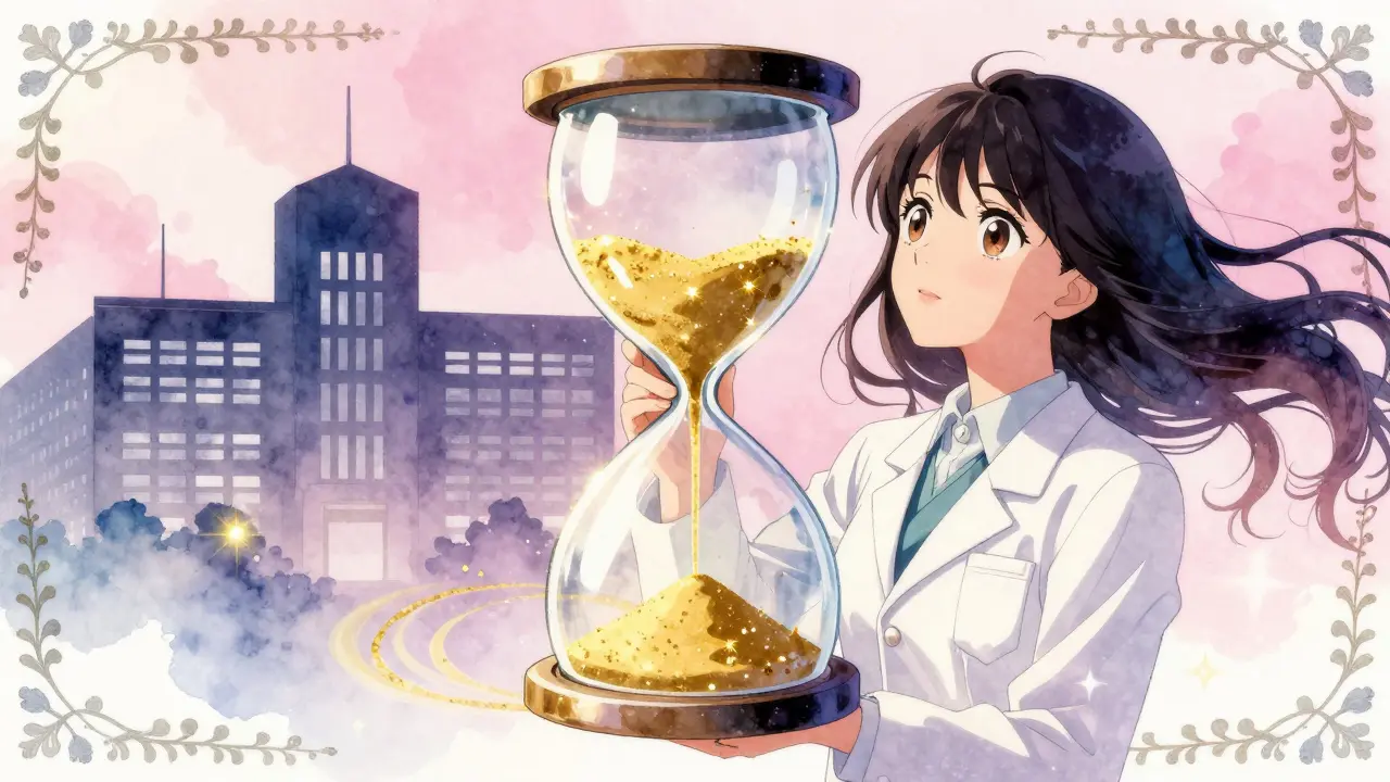 Hourglass symbolizing exclusive time window in anime