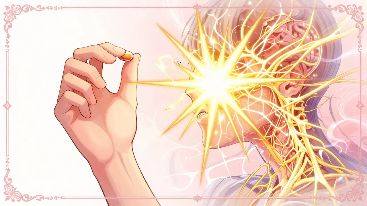 Abstract shoujo manga art showing nerve reactions to medication